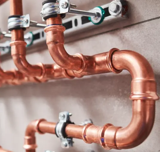 Copper pipework