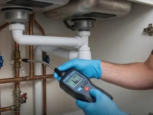 detecting leak under sink